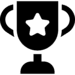 Competitive Icon of Cup with A Star