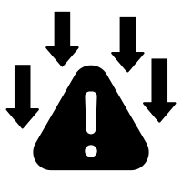 Reduce Risk of Data Breaches Icon Depicting Risk Reduction